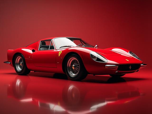 Onyxによって鏡面仕上げされたフェラーリの鮮やかな赤色ボディ